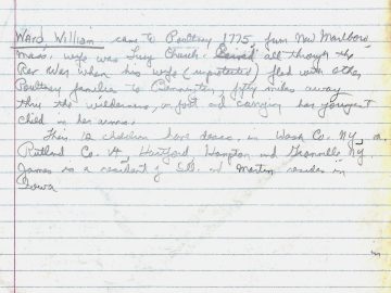 WARD, William - CHURCH anecdote
